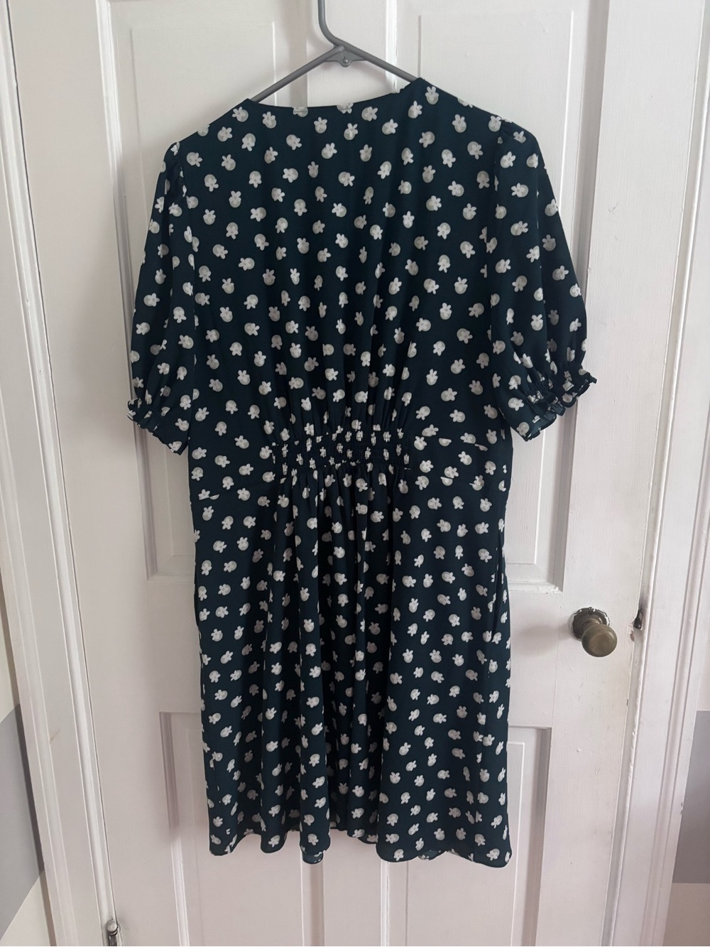 Kate Spade NY Silk Green Floral Fit & Flare Dress Size Autumn Wedding Guest Dres - Picture 4 of 10